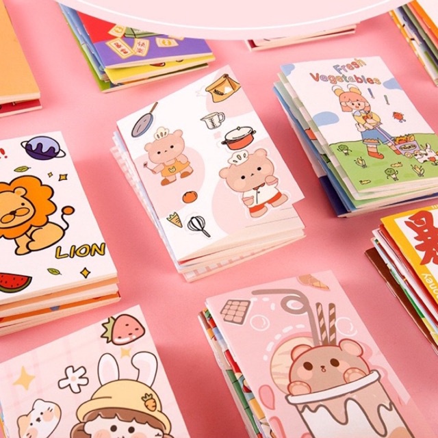 Sổ Tay mini Cute 32 Trang Dễ Thương Bỏ Túi Tiện Lợi, nguồn hàng buôn sỉ - VPP THIÊN ÁI