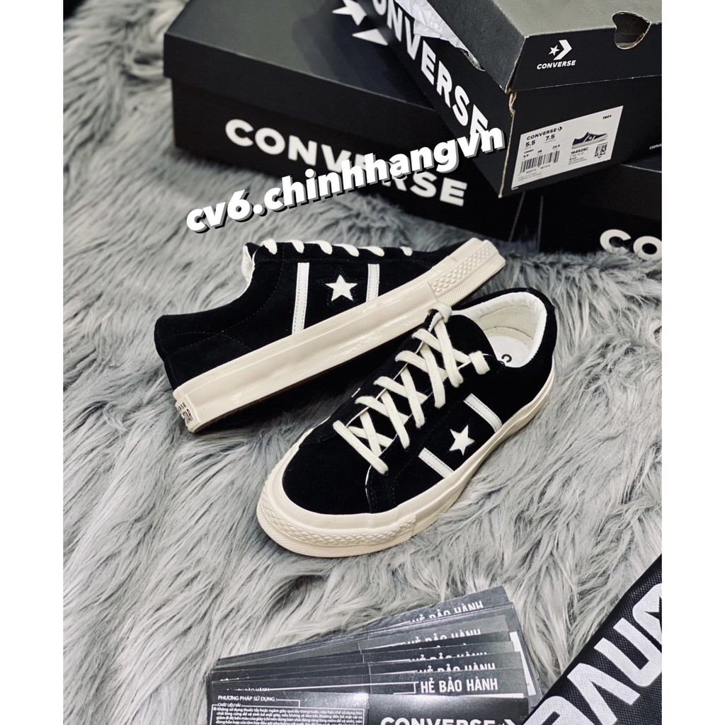 Giày Convers.e One Star Academy Màu Đen / Da Lộn