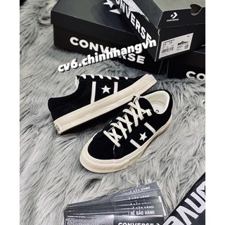( 𝙃𝙖̀𝙣𝙜 𝙍𝙚𝙖𝙡 ) Giày Convers.e One Star Academy Màu Đen / Da Lộn