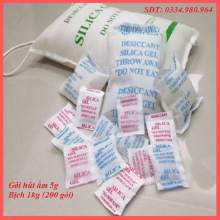 Hạt hút ẩm silicagel 5g bịch 1kg