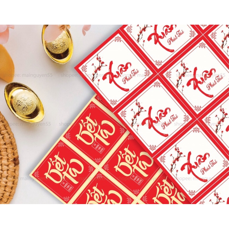 Combo 30 Tem Tết, Tem Chúc Mừng Năm Mới.