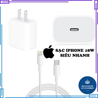 Sạc Nhanh iPhone, Bộ Sạc Nhanh 18W Công Nghệ PD Chuẩn Chính Hãng Cho Điện Thoại iPhone