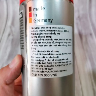 Dưỡng sên IX50 , Rửa sên IX69 Voltronic