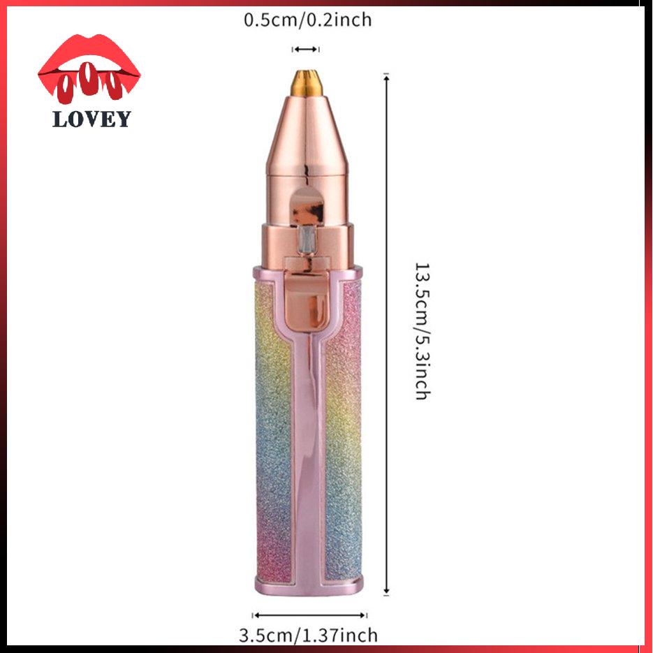 [Hàng mới về] Máy Tỉa Lông Mày 2 Trong 1 Có Thể Sạc Lại Bằng Cổng Usb