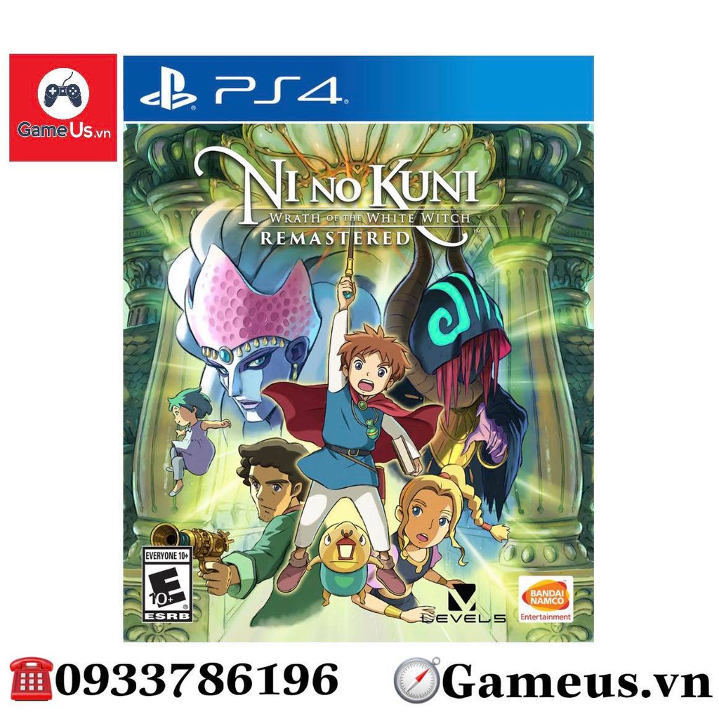 Đĩa game PS4 : Ni No Kuni Wrath of the White Witch Remastered Hệ Us