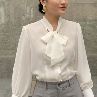 [G.MAC FASHION] Áo sơ mi cột nơ