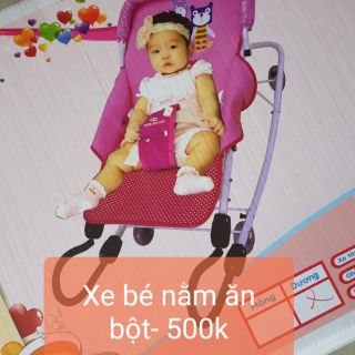 Xe nôi ăn bột cho bé 3_6 tháng