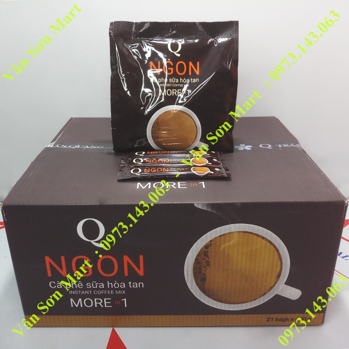 Cà phê sữa Ngon Trần Quang bịch 480g (24 gói dài * 20g)