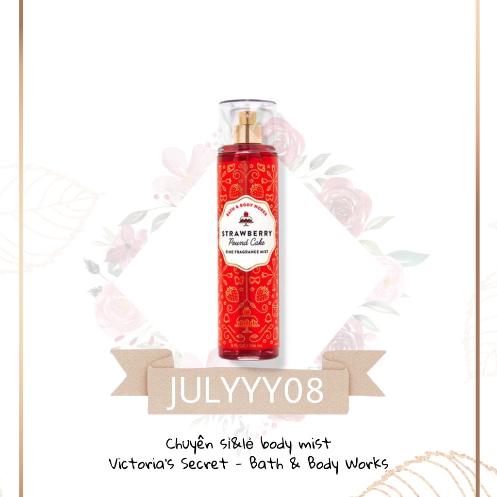 Xịt Thơm Hương Dâu 𝑺𝑻𝑹𝑨𝑾𝑩𝑬𝑹𝑹𝒀 𝑷𝑶𝑼𝑵𝑫 𝑪𝑨𝑲𝑬 Bodymist +jɥȽÿ08+