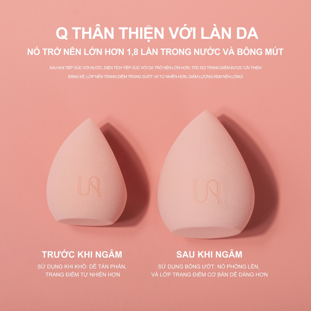 URRACX Mút tán kem nền mút trang điểm mềm mịn