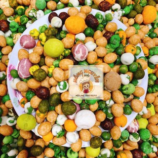 Ăn vặt - đậu mix thập cẩm - lon pet 500gr