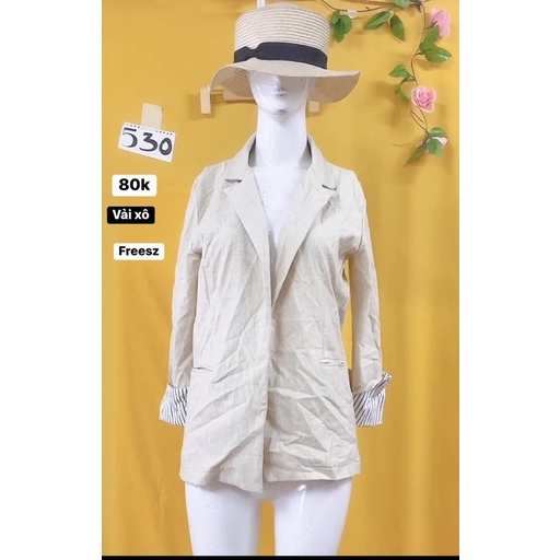 áo khoác vest xô linen size M.S530