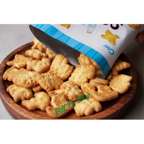 Bánh quy sữa khủng long Jurassic CW cho bé hộp 60g - Hàn Quốc