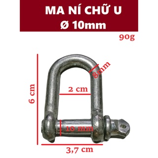 Ma ní chữ U [ Ø 10mm ]