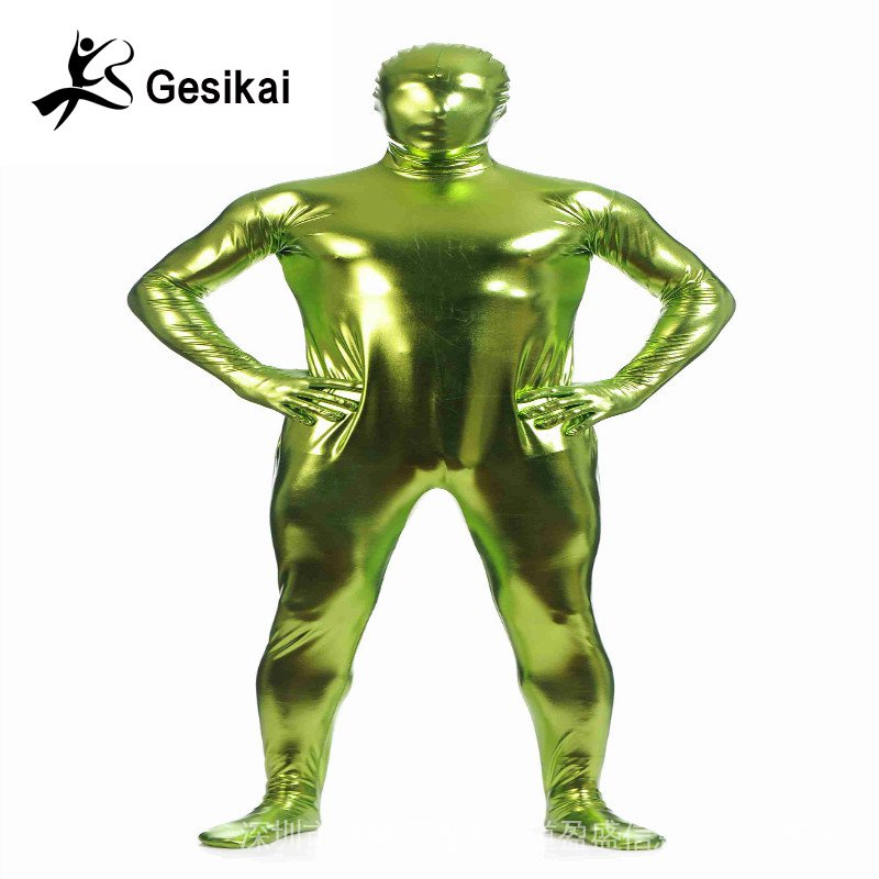 Đàn ông &amp; Nam#Bộ Áo Liền Quần Ôm Dáng Có Khóa Kéo Sau Lưng Lấp Lánh Zentai 39; s Cho Nam Và Nữ#Bộ Đồ Hóa Trang Halloween Nhân Vật Toàn Bộ 39