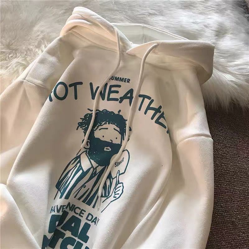 Áo Hoodie Dáng Rộng Bằng Vải Nhung Thời Trang Hong Kong Cổ Điển Dành Cho Nam Nữ