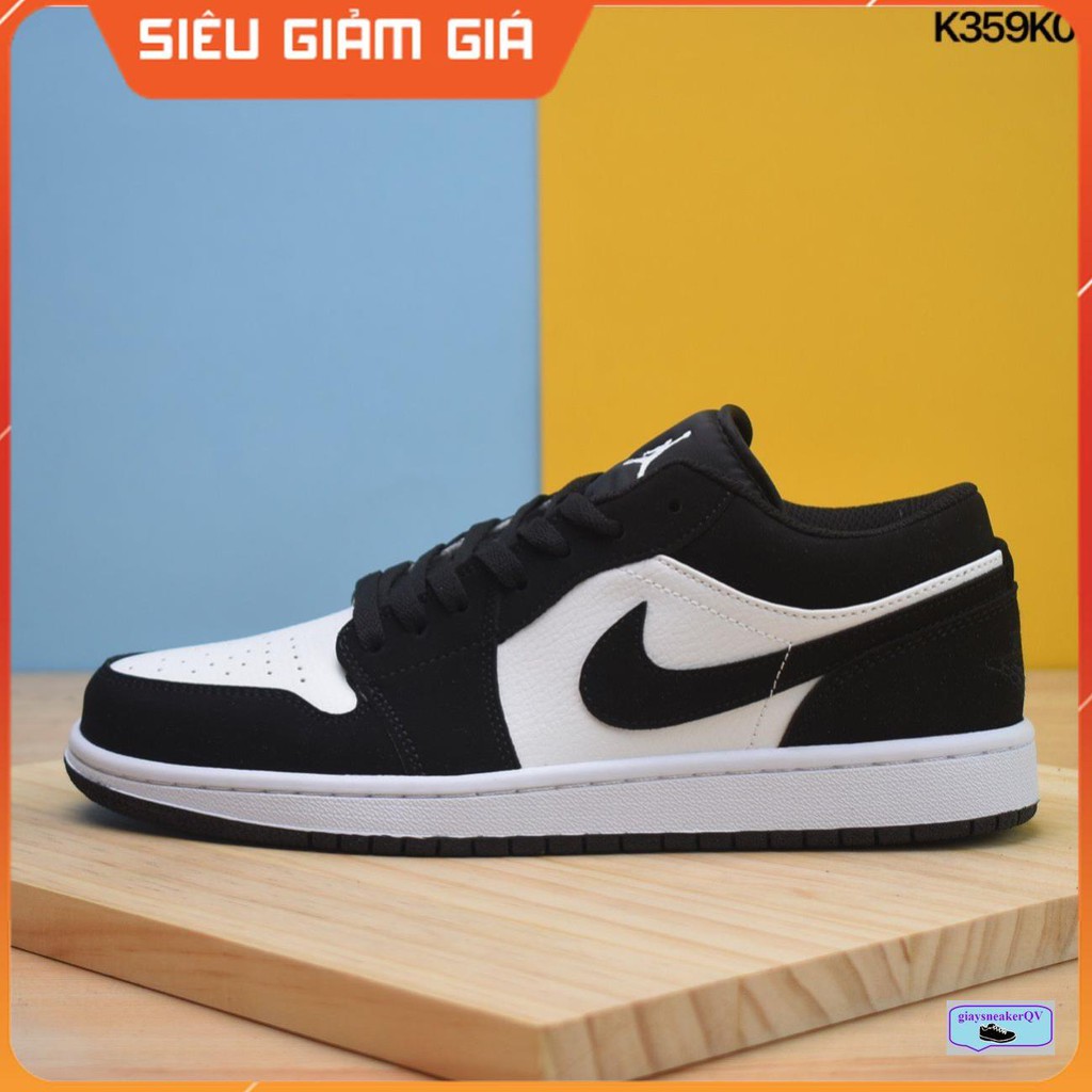 Giày thể thao Air Jordan 1 Low SE Black White  thấp cổ siêu đẹp, Giày Jordan 1 đen trắng dành cho nam và nữ