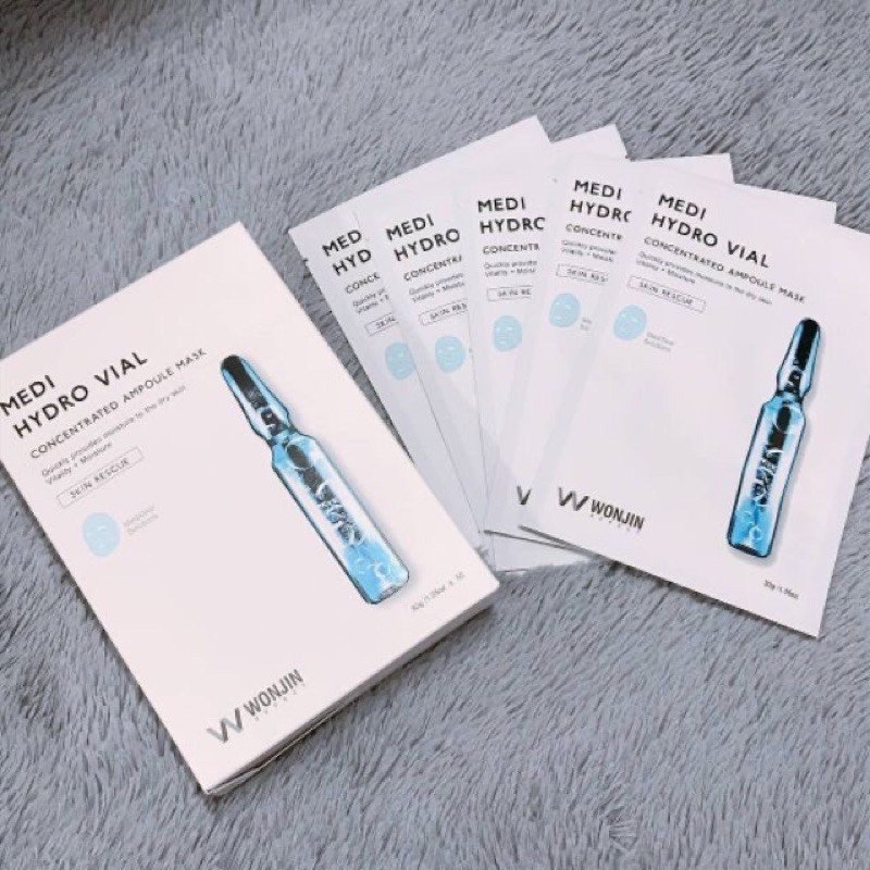 Hộp 10 miếng Mặt nạ WONJIN EFFECT Medi Hydro Vial
