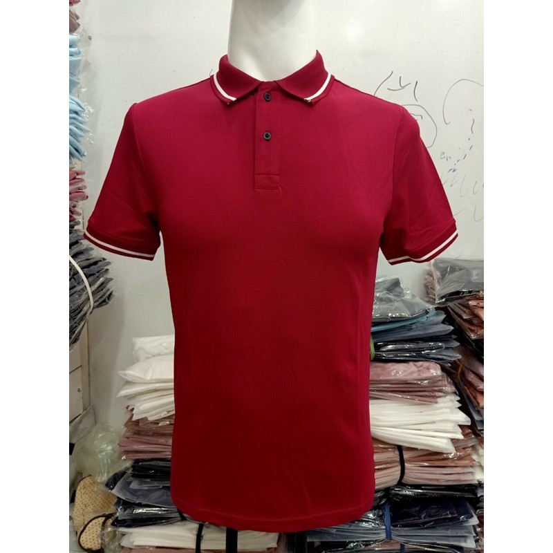 Áo Polo Nam Basis Nhiều Màu Cổ Viền , Vải Cotton 4 Chiều dày dặn, có giãn thấm hút mồ hôi tốt