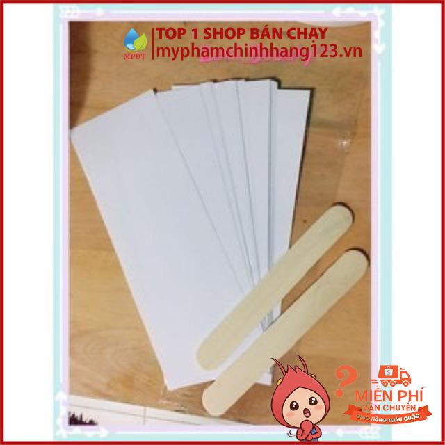 10 giấy wax tặng 2 que gạt