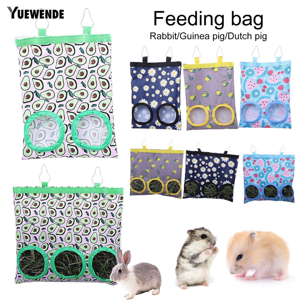 [Yue.z] Túi Cỏ Đựng Thức Ăn Nhiều Kiểu Dáng Cho Nhím Guinea Pig Hay Treo Chống Mài Mòn