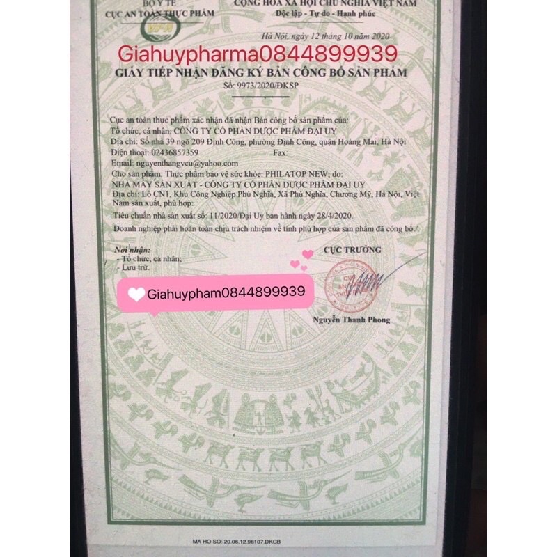 Phylatop ống nhựa hộp 20 ống