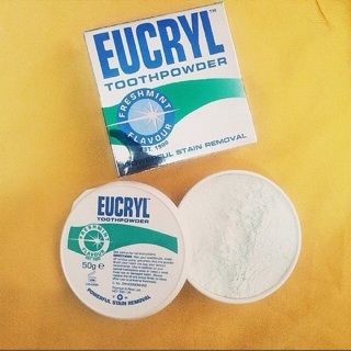 Bột tẩy trắng răng EUCRYL từ UK 