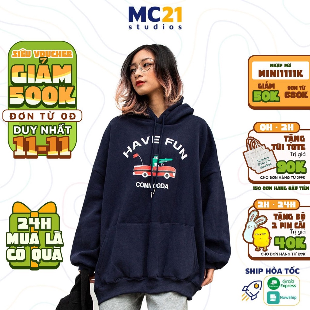 Áo hoodie nam nữ MINION CLOTHING nỉ lót bông form rộng sweater Unisex oversize Ulzzang Streetwear Hàn Quốc A2830