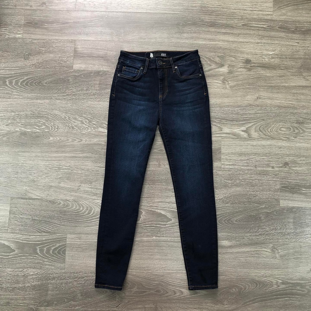 Quần Jean nữ KUT ôm trơn đậm KAMI