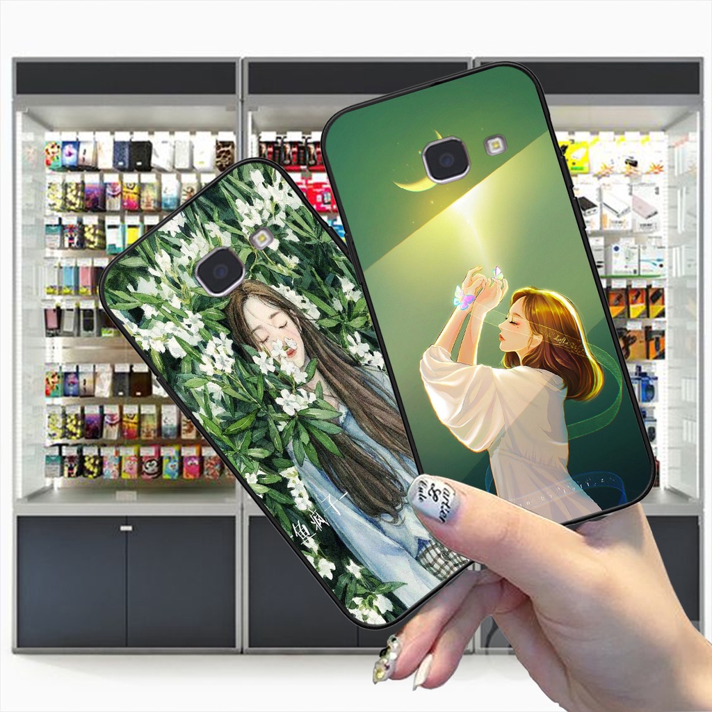 Ốp Samsung M33 / M53 bộ hình cô gái và mèo cưng xinh xắn dễ thương cực đẹp