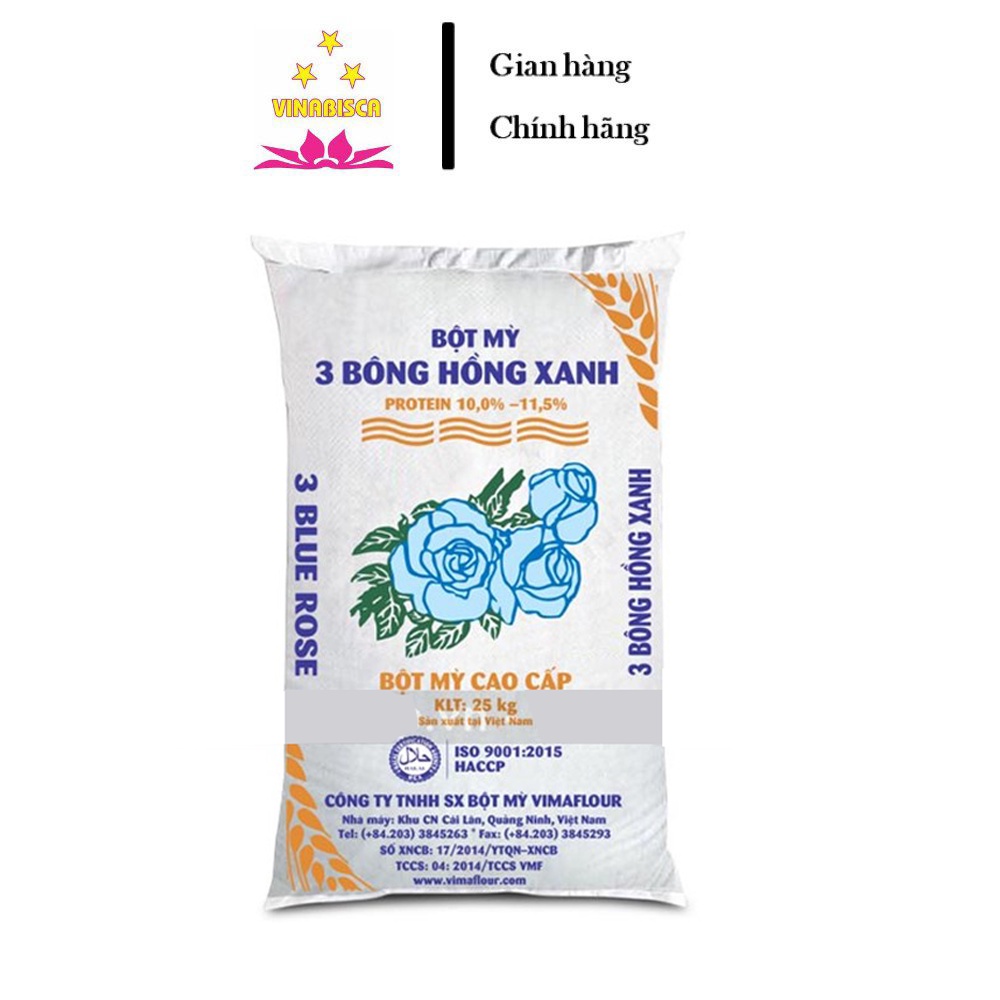 Bột mỳ 3 bông hồng xanh chuyên dụng dùng làm bánh 1KG