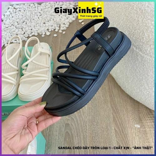 Sandal dây chéo nữ chất xịn, xăng đan hottrend, phong cách cá tính, siêu xinh, đế cao 4cm