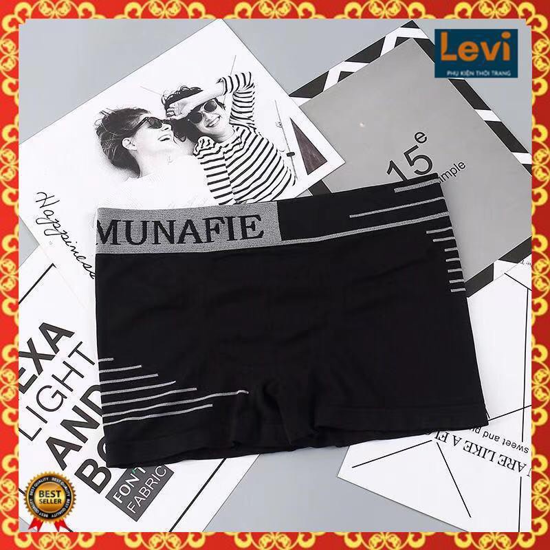 Quần Lót Đùi [Munafie] Quần Sịp Nam Vải 95% Cotton Sợi Tre 5% Spandex Mềm Mịn Co Giãn Đa Chiều Mỏng Nhẹ
