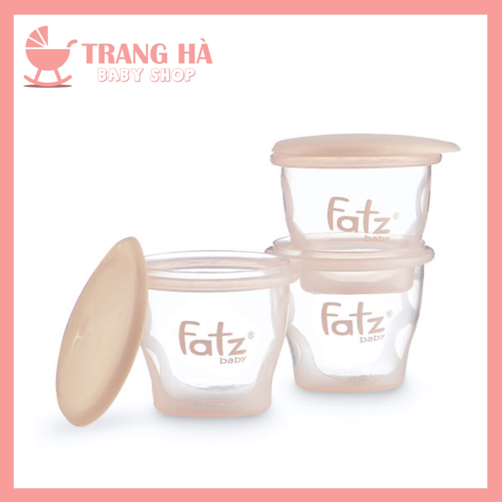 Bộ 3 Cốc Trữ Thức Ăn Dặm Cho Bé Fatzbaby 85ml FB0010N