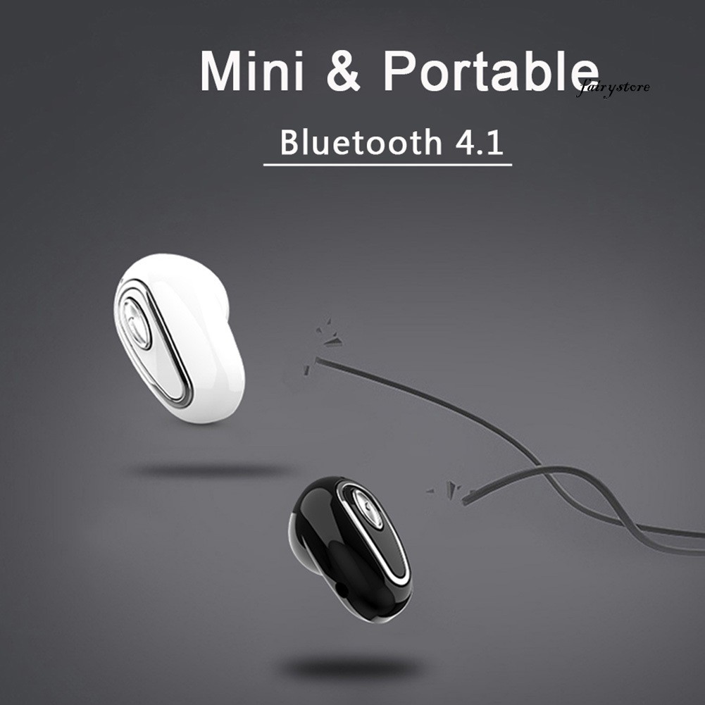 Fs Tai Nghe Nhét Tai Bluetooth 4.1 Không Dây Có Micro Âm Thanh Sống Động