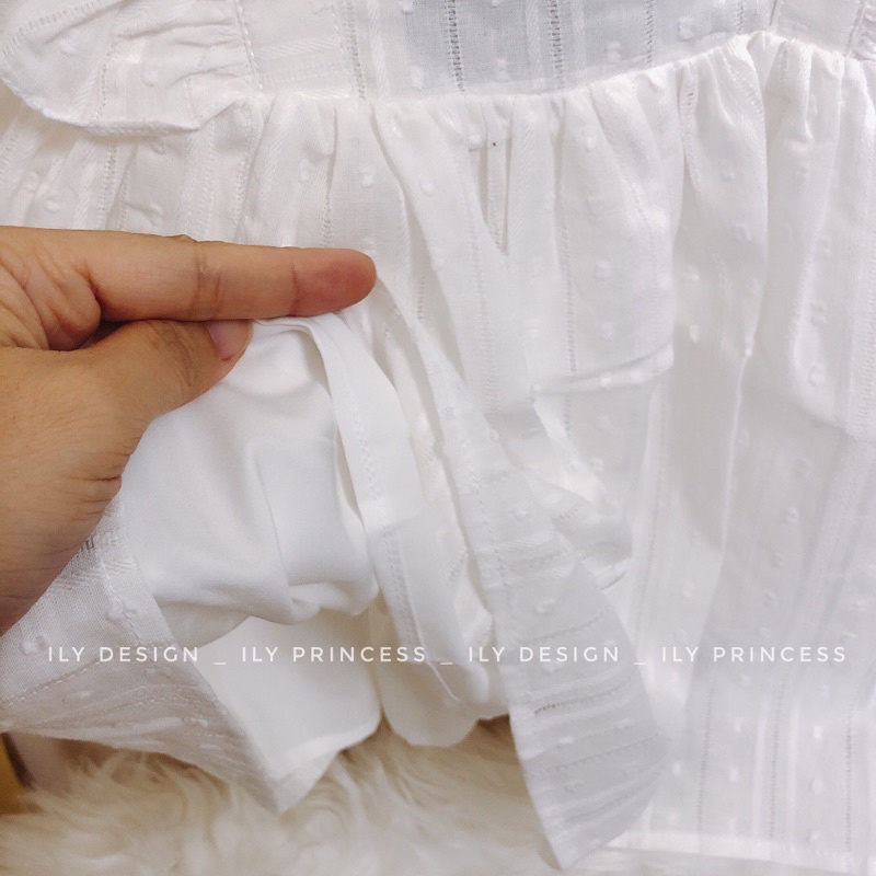 [𝑭𝑹𝑬𝑬𝑺𝑯𝑰𝑷 + TẶNG MÃ GIAM20k] Váy cánh tiên trắng 2 lớp,vải mềm mát đủ size cho bé từ 7-25kg