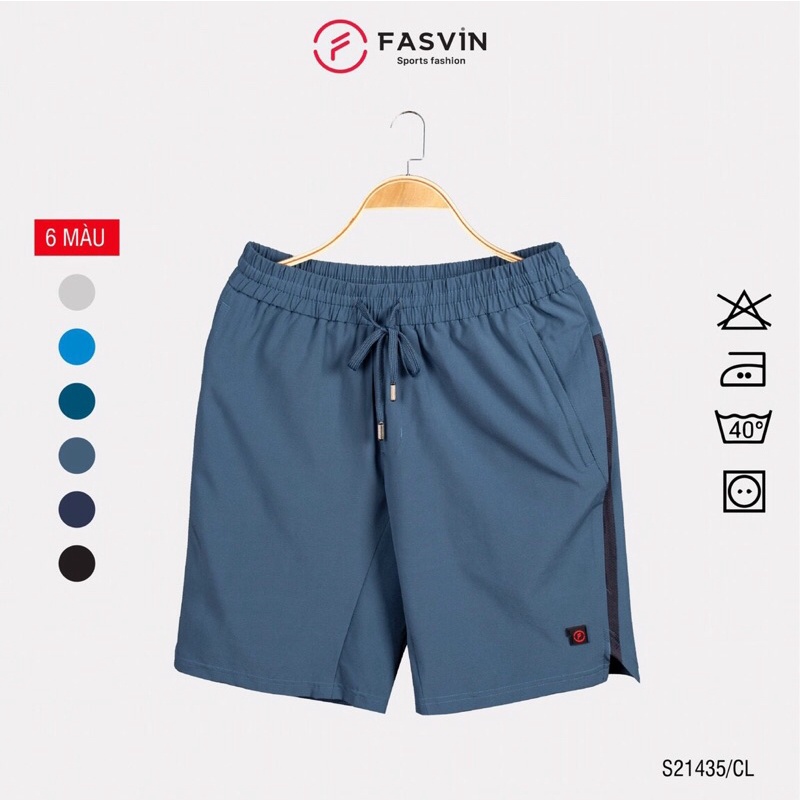 Quần đùi nam thể thao Fasvin S21435 vải gió chun mềm mại co giãn phù hợp hoạt động thể thao