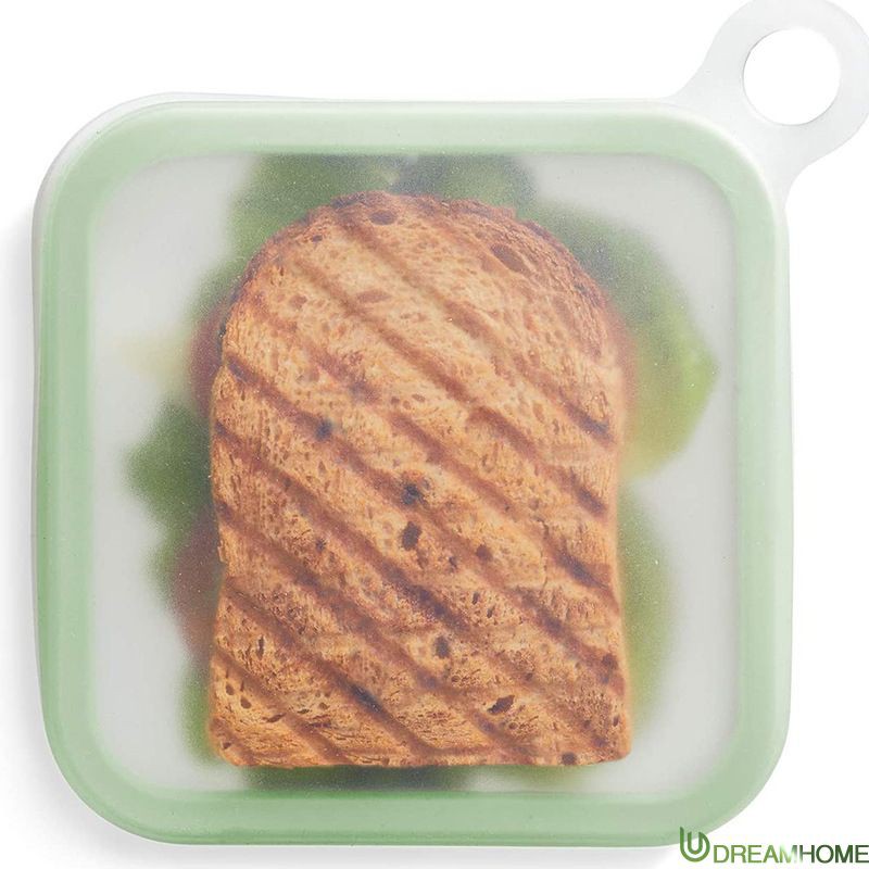 Hộp silicon mềm đựng bánh mì sandwich có thể tái sử dụng tiện dụng