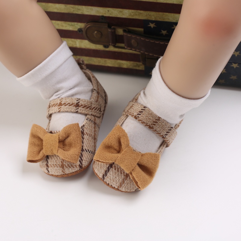 Valen Sina Giày Vải Cotton Đế Mềm Cho Bé Gái Từ 0-18 Tháng Tuổi