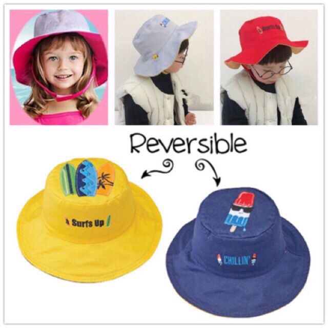 Cute style fisherman bucket hat for children 1-6 years old