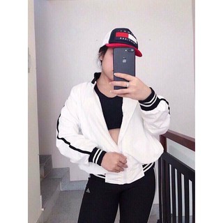 Áo Khoác Boomber Dù 3 sọc