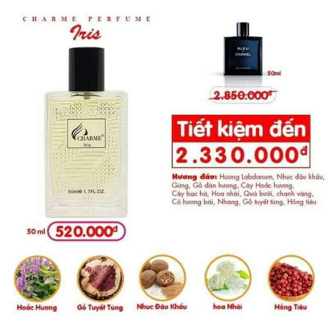 Nước Hoa Charme Iris