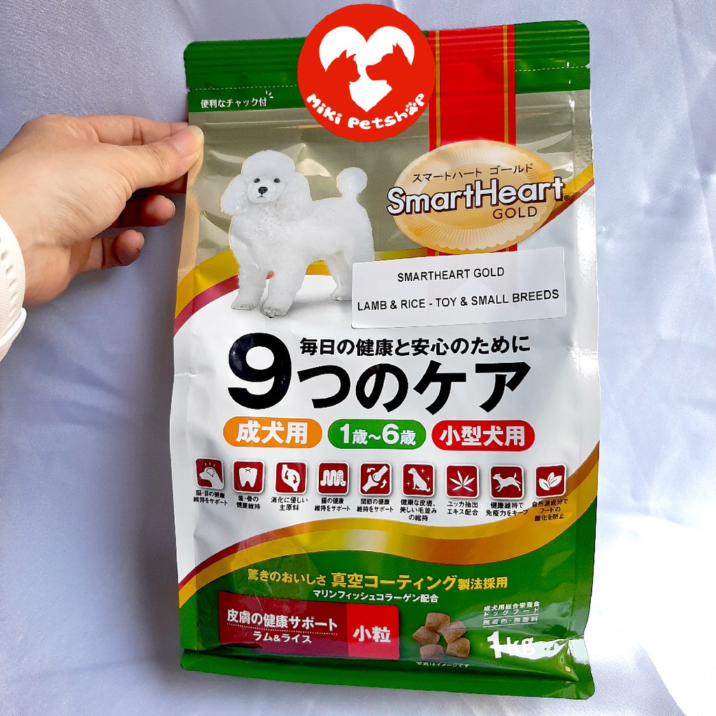 Thức Ăn Hạt Cho Chó Giống Nhỏ SmartHeart Gold 1Kg - Miki Petshop