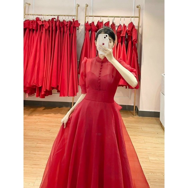 ĐẦM TAY PHỒNG XẾP LY BO EO full size S/M/L/XL (ảnh và video do chủ shop chụp )