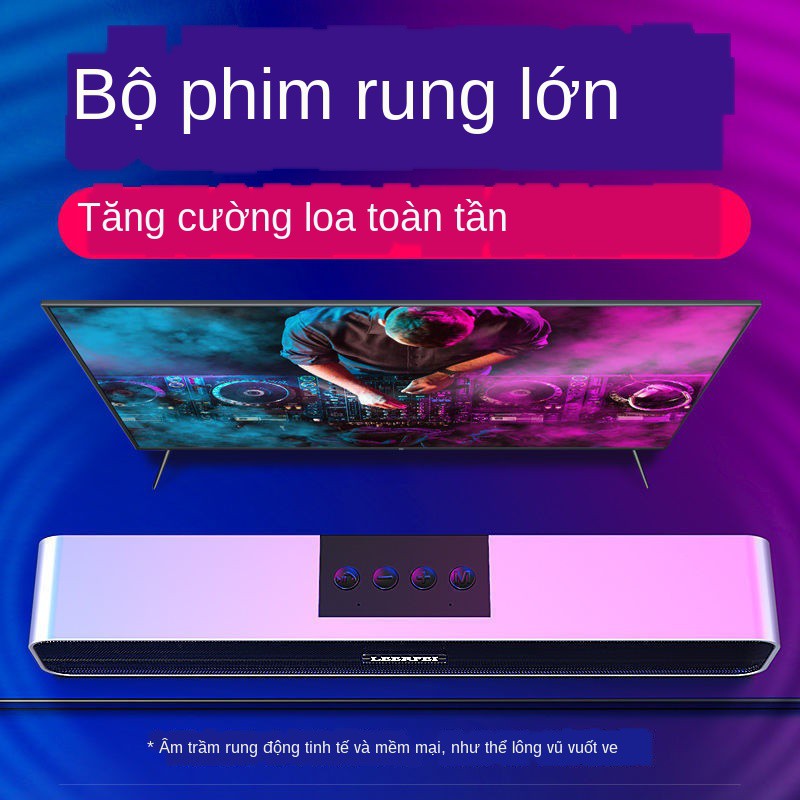 ♕Bluetooth loa nhỏ máy tính xách tay thẻ điện thoại di động không dây xe hơi siêu trầm âm lượng lớn thanh và video