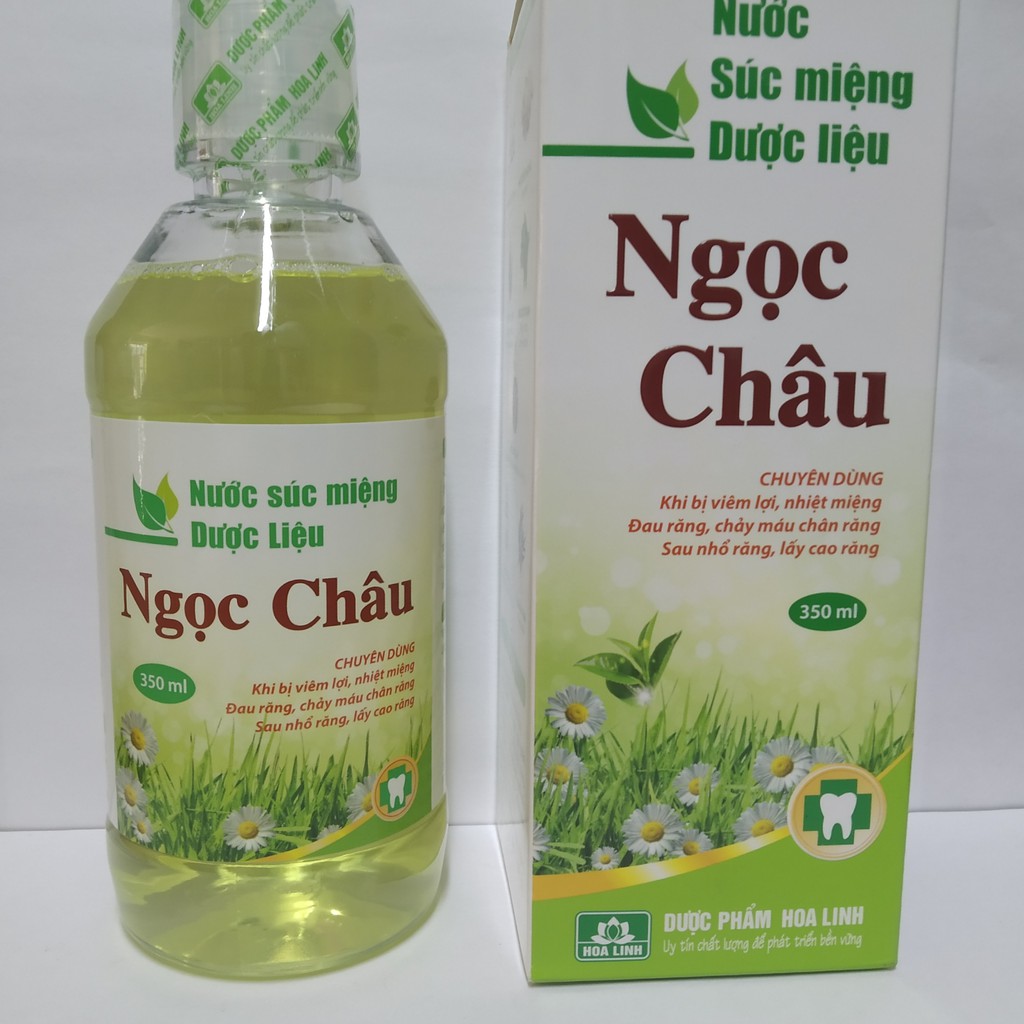 Nước Súc Miệng Dược Liệu NGỌC CHÂU 350 ml, 125 ml