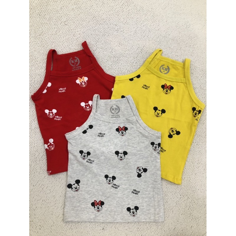 (Xả kho) Áo hai dây bé gái 9-25kg☀️ thun cotton chính phẩm