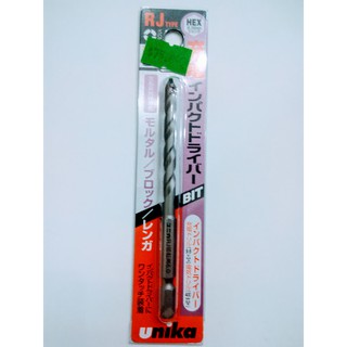 Mũi khoan tường-gạch chân lục giác unika mã rj 6.0x100