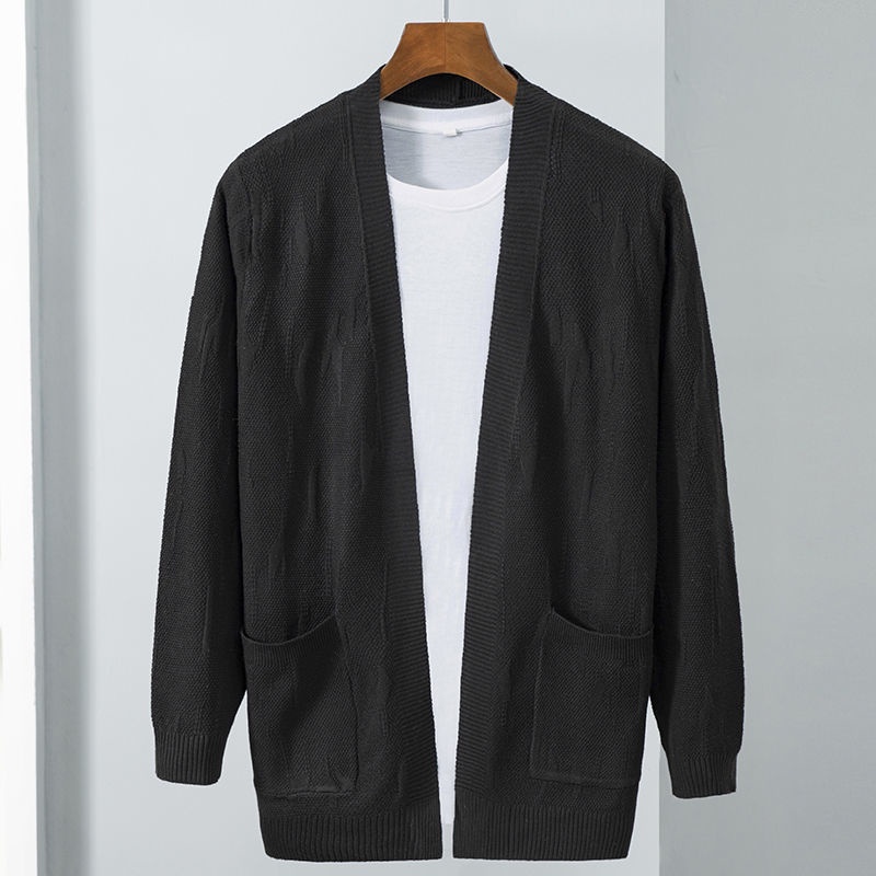 Áo Khoác Cardigan Dệt Kim Mỏng Thời Trang Xuân Thu Cho Nam