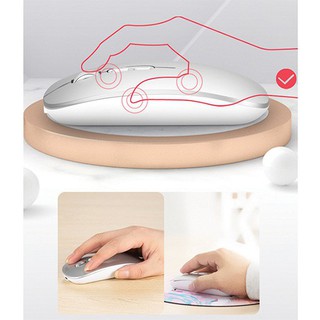 【Chuột máy tính】Chuột không dây wireless bluetooth M103  không ồn tự sạc, dùng cho điện thoại laptop